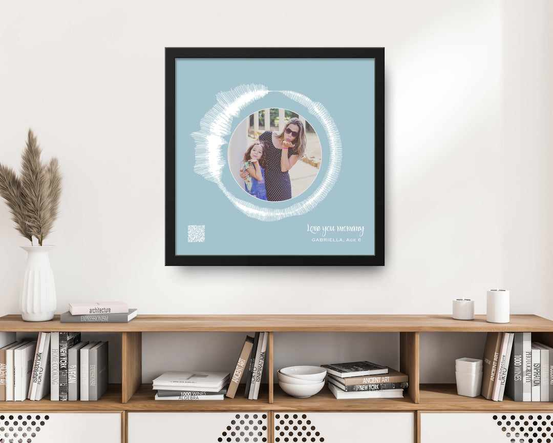 Circular Voice Recording & Photo Gift for Mom