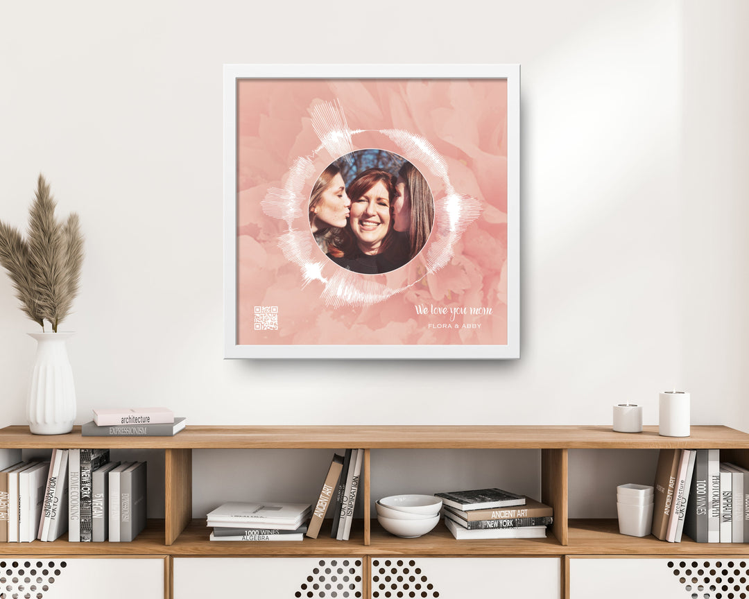 Circular Voice Recording & Photo Gift for Mom