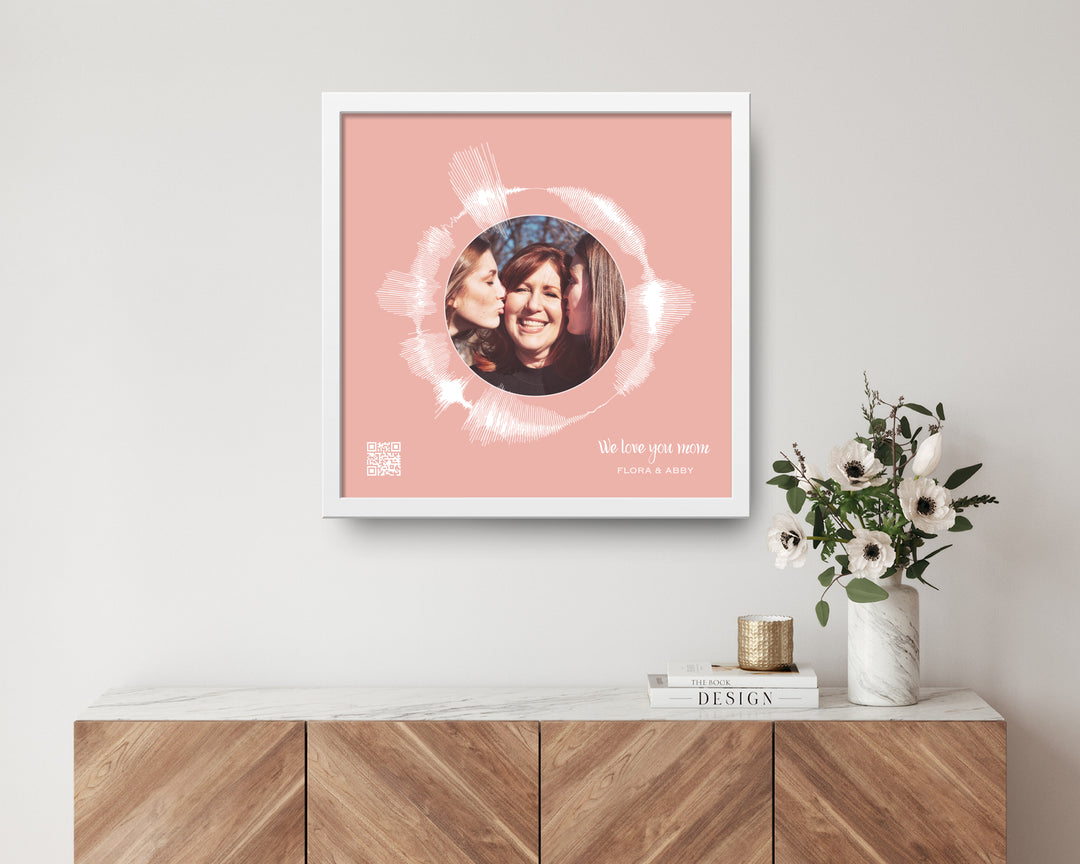 Circular Voice Recording & Photo Gift for Mom