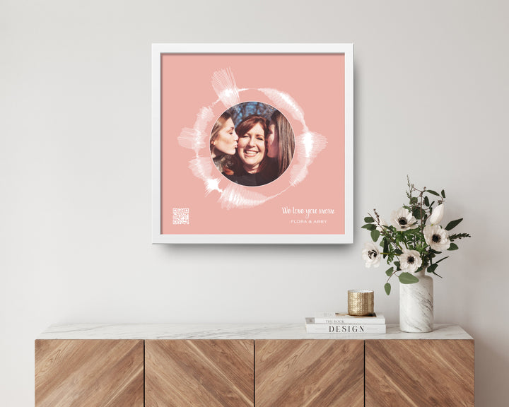 Circular Voice Recording & Photo Gift for Mom