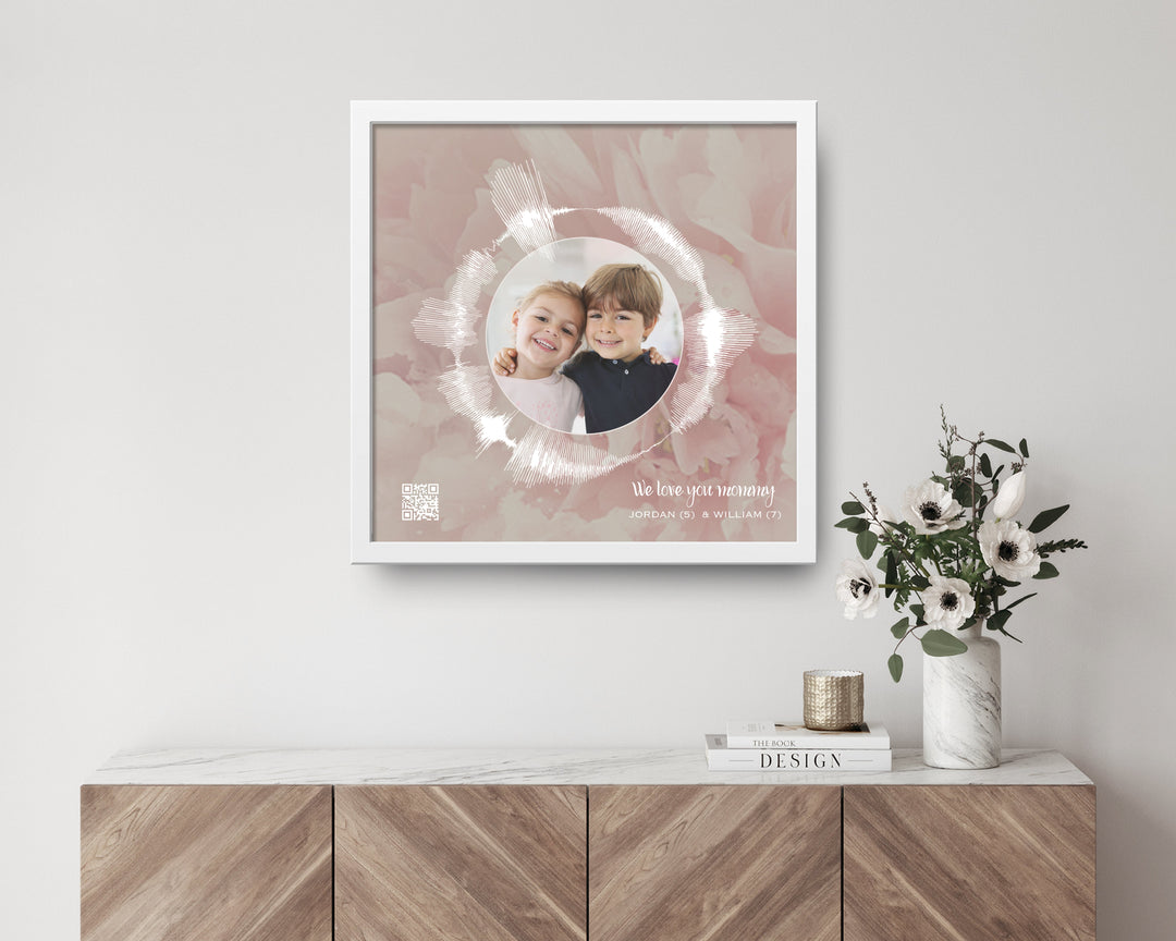 Circular Voice Recording & Photo Gift for Mom