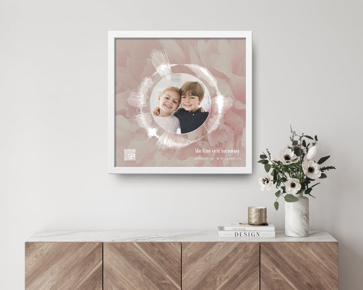 Circular Voice Recording & Photo Gift for Mom