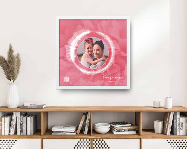 Circular Voice Recording & Photo Gift for Mom