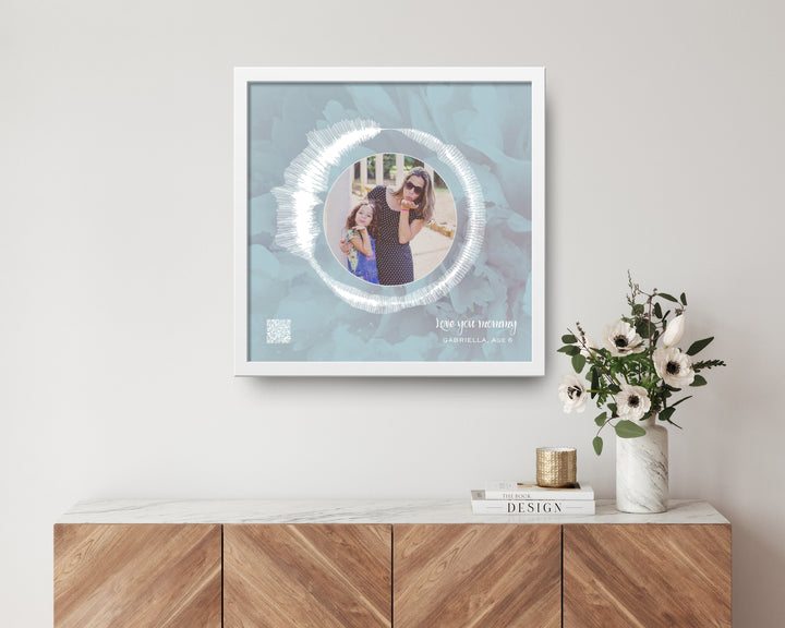 Circular Voice Recording & Photo Gift for Mom