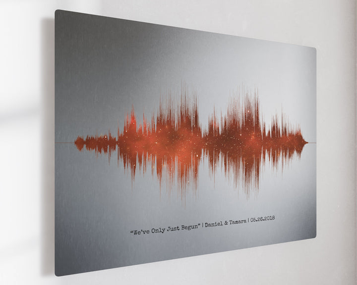 20 Year Platinum Anniversary Night Sky Soundwave Art