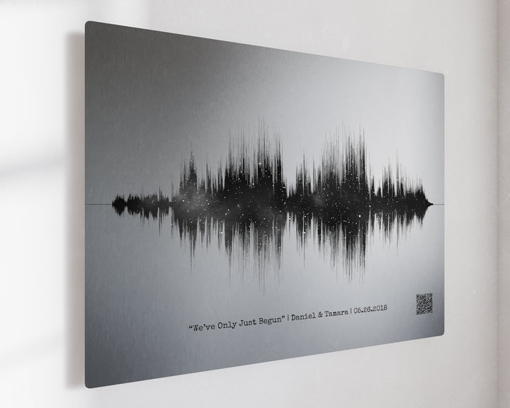 20 Year Platinum Anniversary Night Sky Soundwave Art