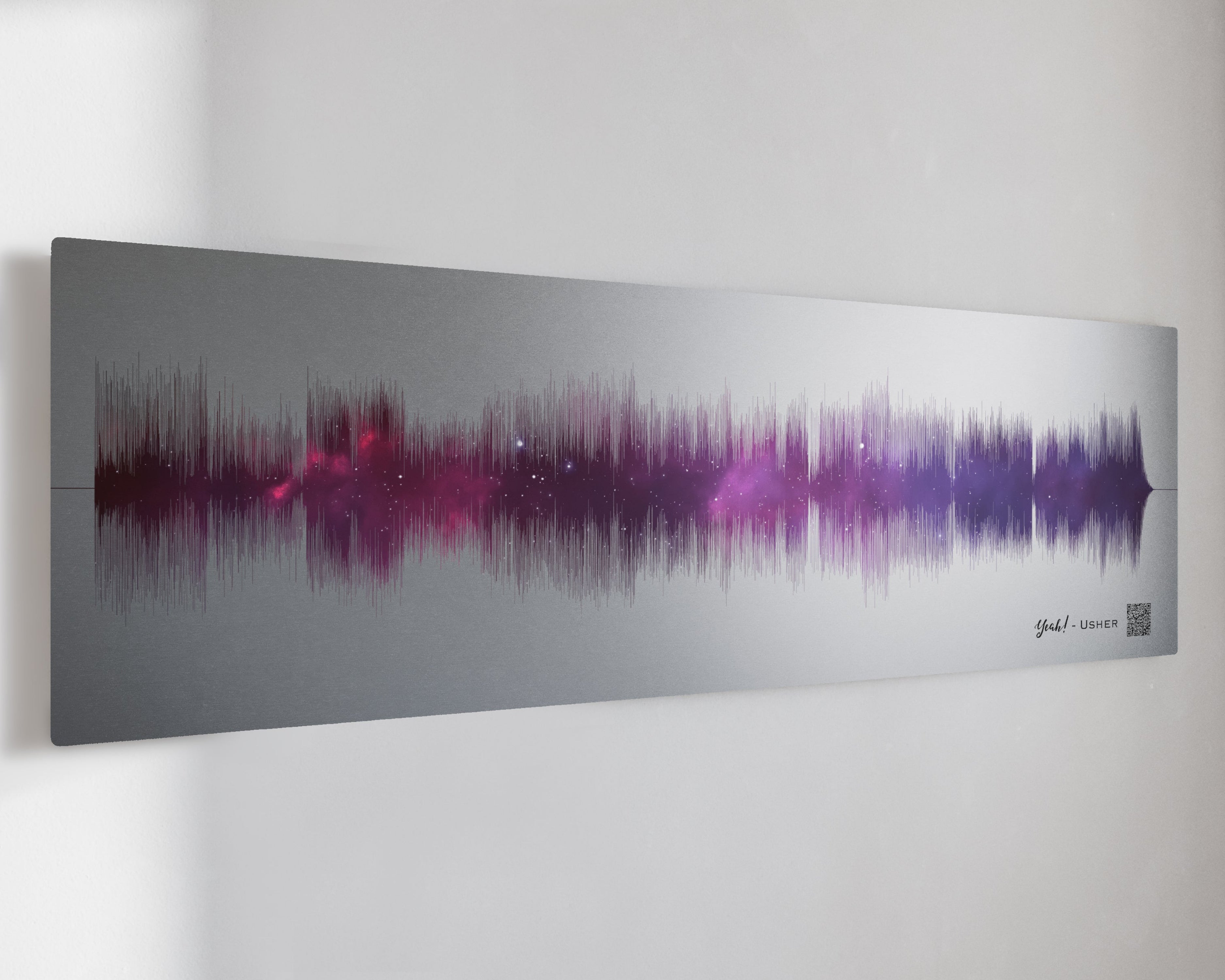 20th Platinum Anniversary Gift - Personalized Night Sky Soundwave