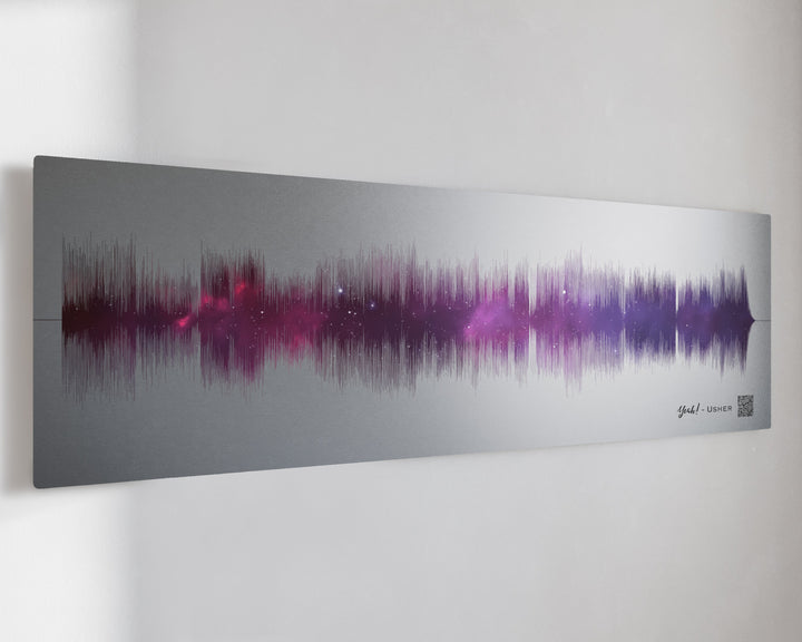 20 Year Platinum Anniversary Night Sky Soundwave Art