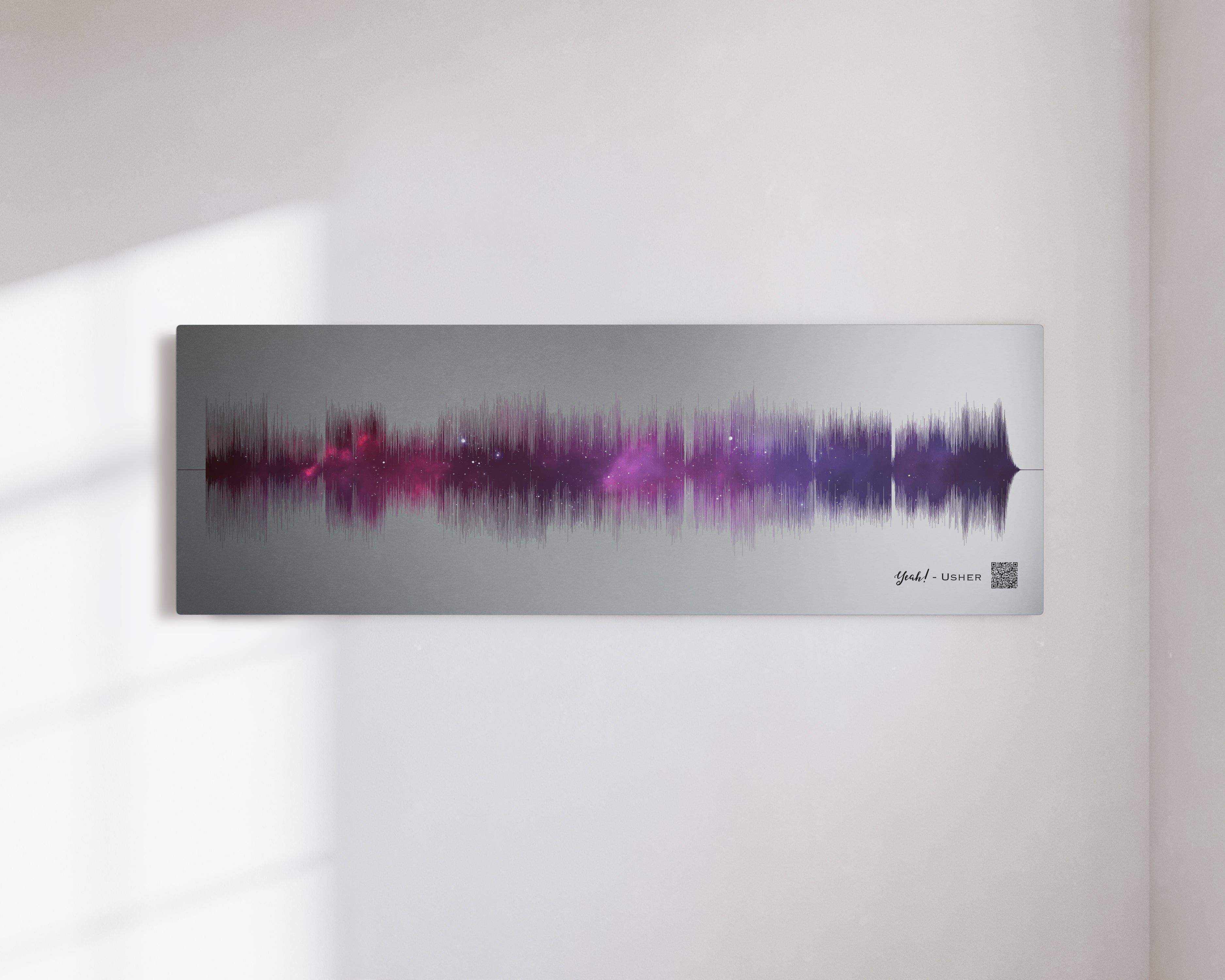Personalized 20th Anniversary Night Sky Soundwave Art for Couples