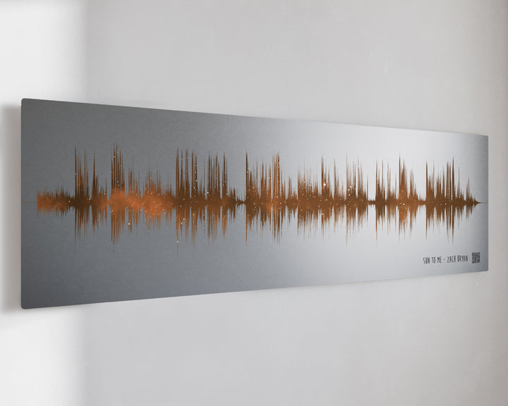 10 Year Tin Anniversary Night Sky Soundwave Art