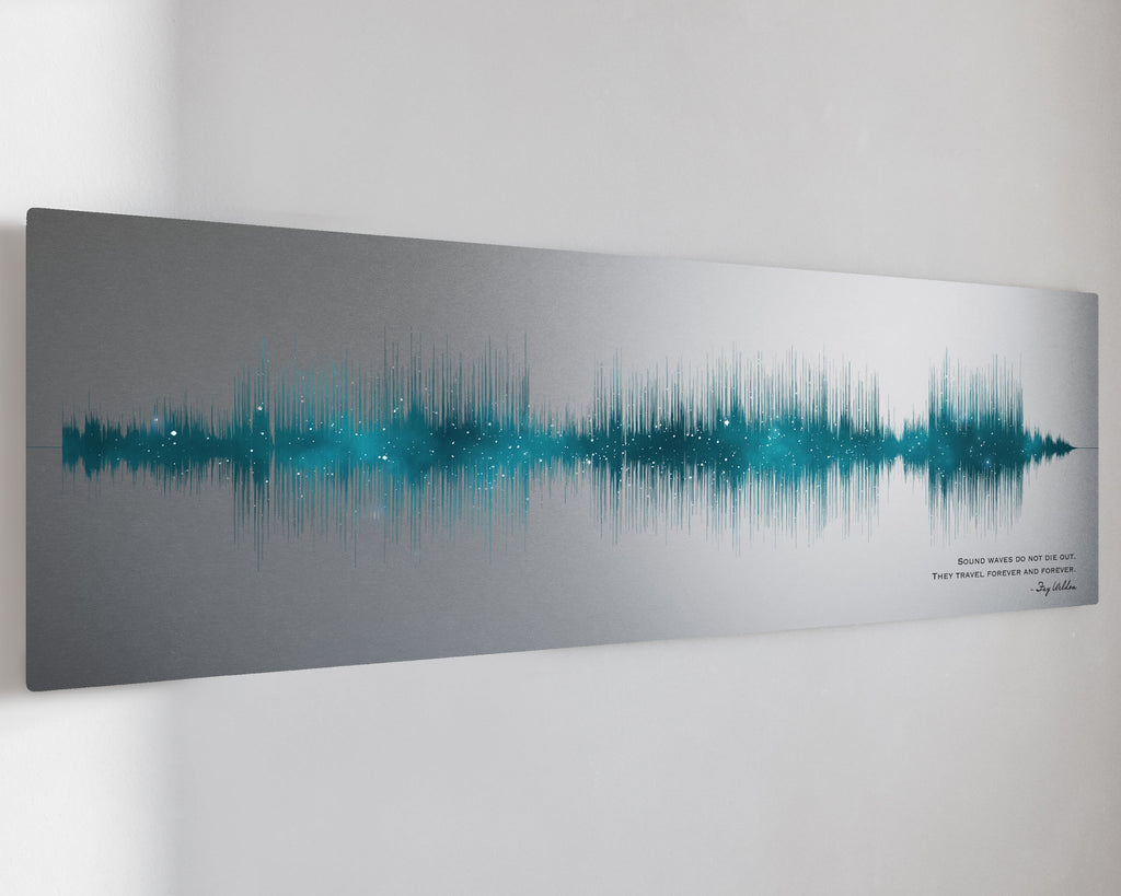 10th Year Anniversary Gift for Wife - Tin Soundwave Art – Artsy