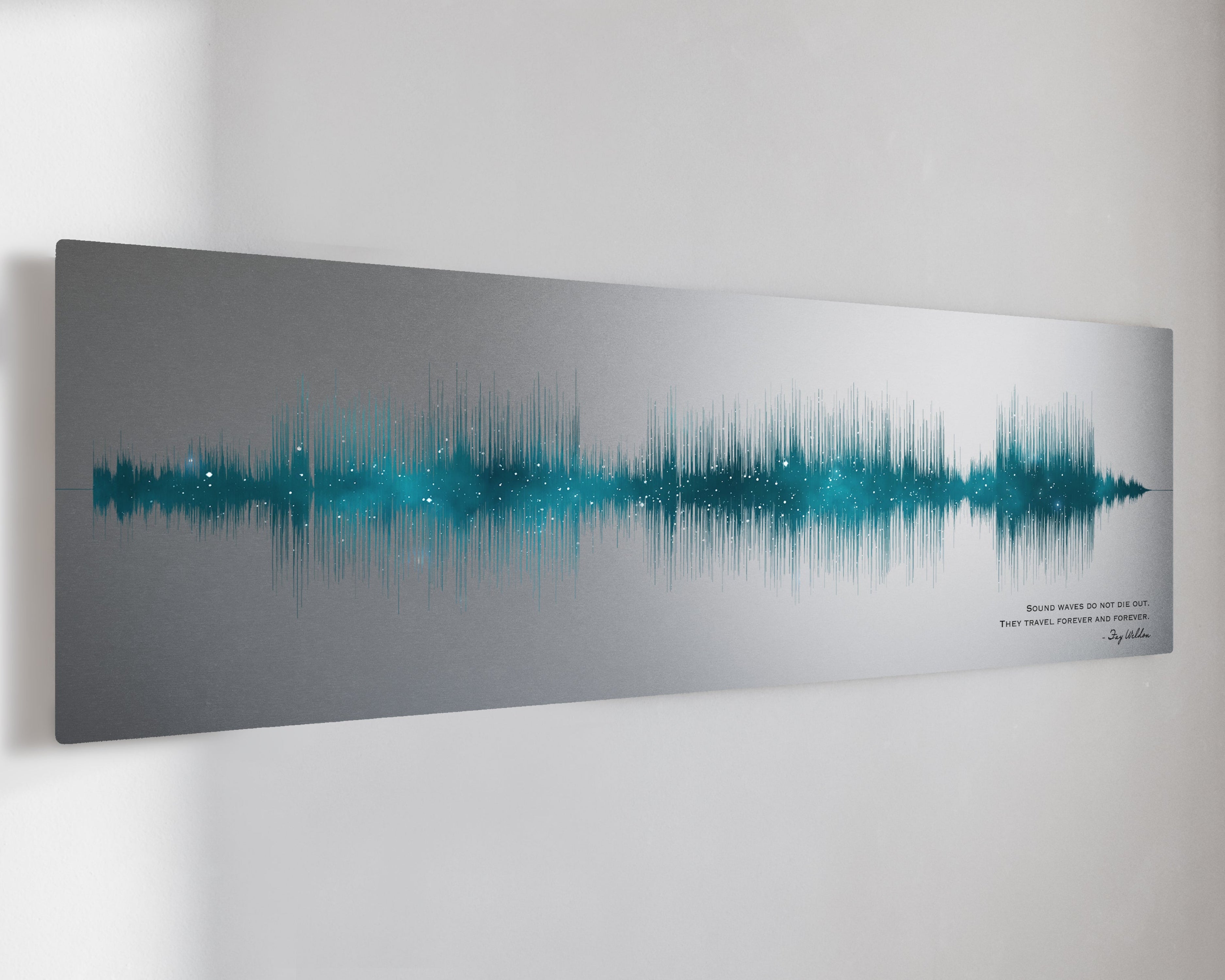 25th Silver Anniversary Soundwave Art - Personalized Song for