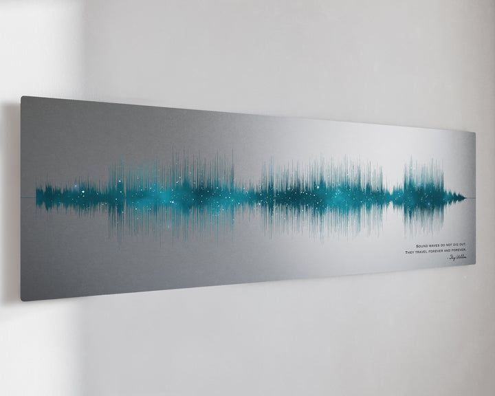 20 Year Platinum Anniversary Night Sky Soundwave Art