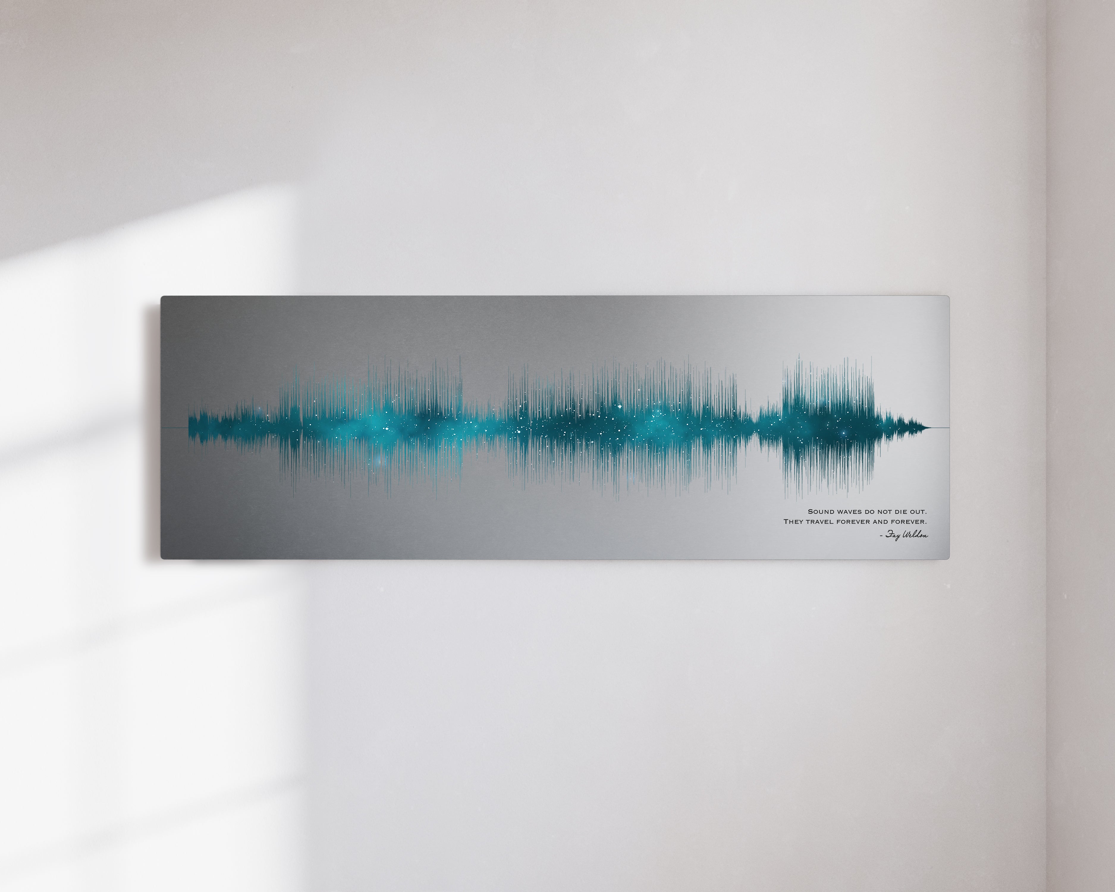 Custom Soundwave Art - 25th Silver Anniversary Gift for Husband