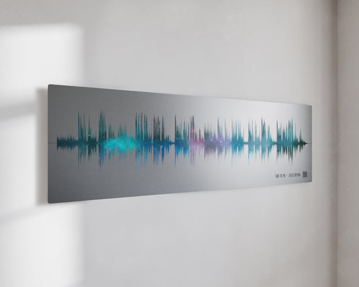 10 Year Tin Anniversary Night Sky Soundwave Art