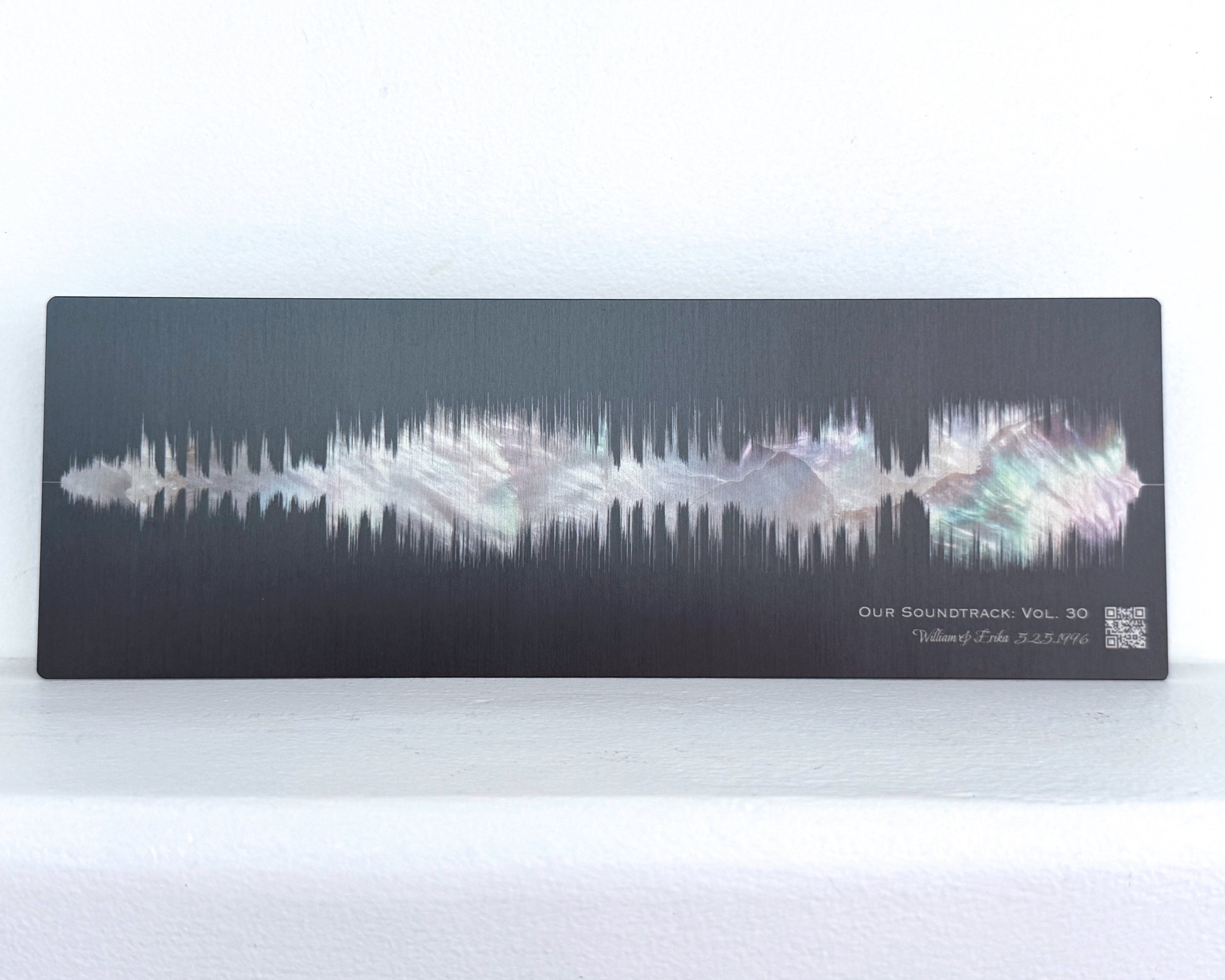 30th Pearl Anniversary Custom Soundwave Metal Art – Artsy Voiceprint
