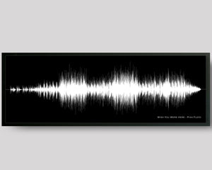 Father's Day Gift: Song Sound Wave Art Framed Musician Gifts