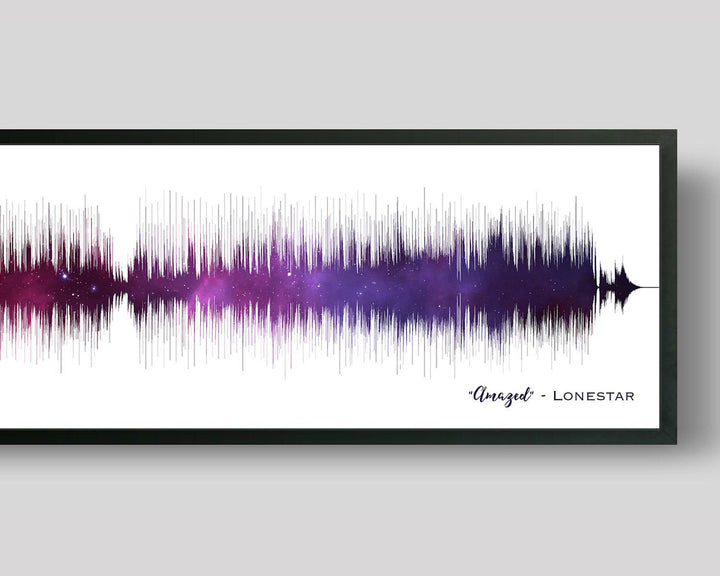 Amethyst Night Sky Song Sound Wave Art Birthday Gift