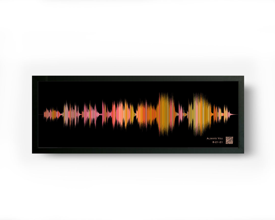 Soundwave Art Ombre Paper Anniversary Gifts With Favorite Song