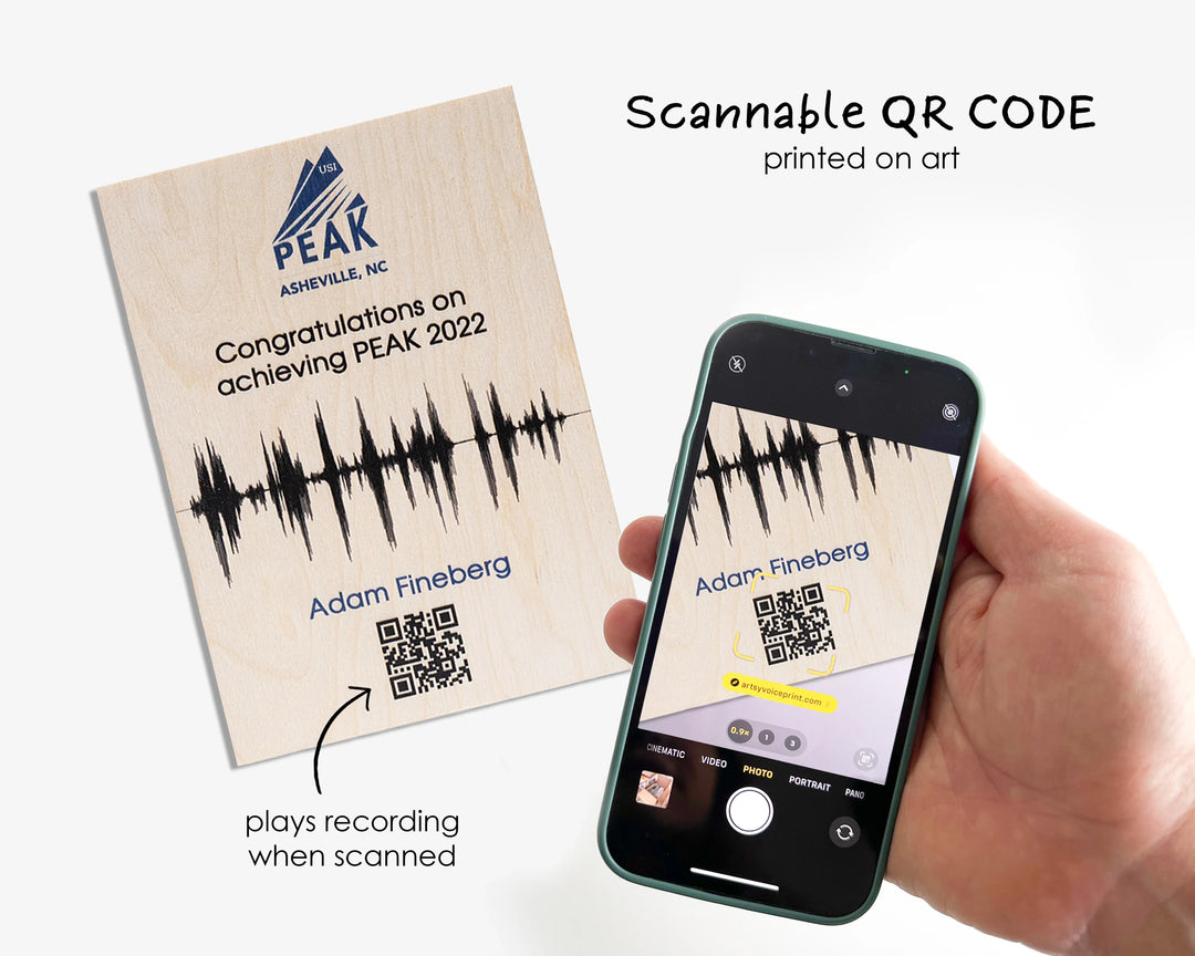Voice Print Code Employee Recognition - Wood – Artsy Voiceprint