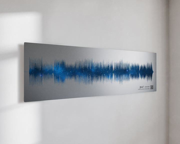 20 Year Platinum Anniversary Night Sky Soundwave Art