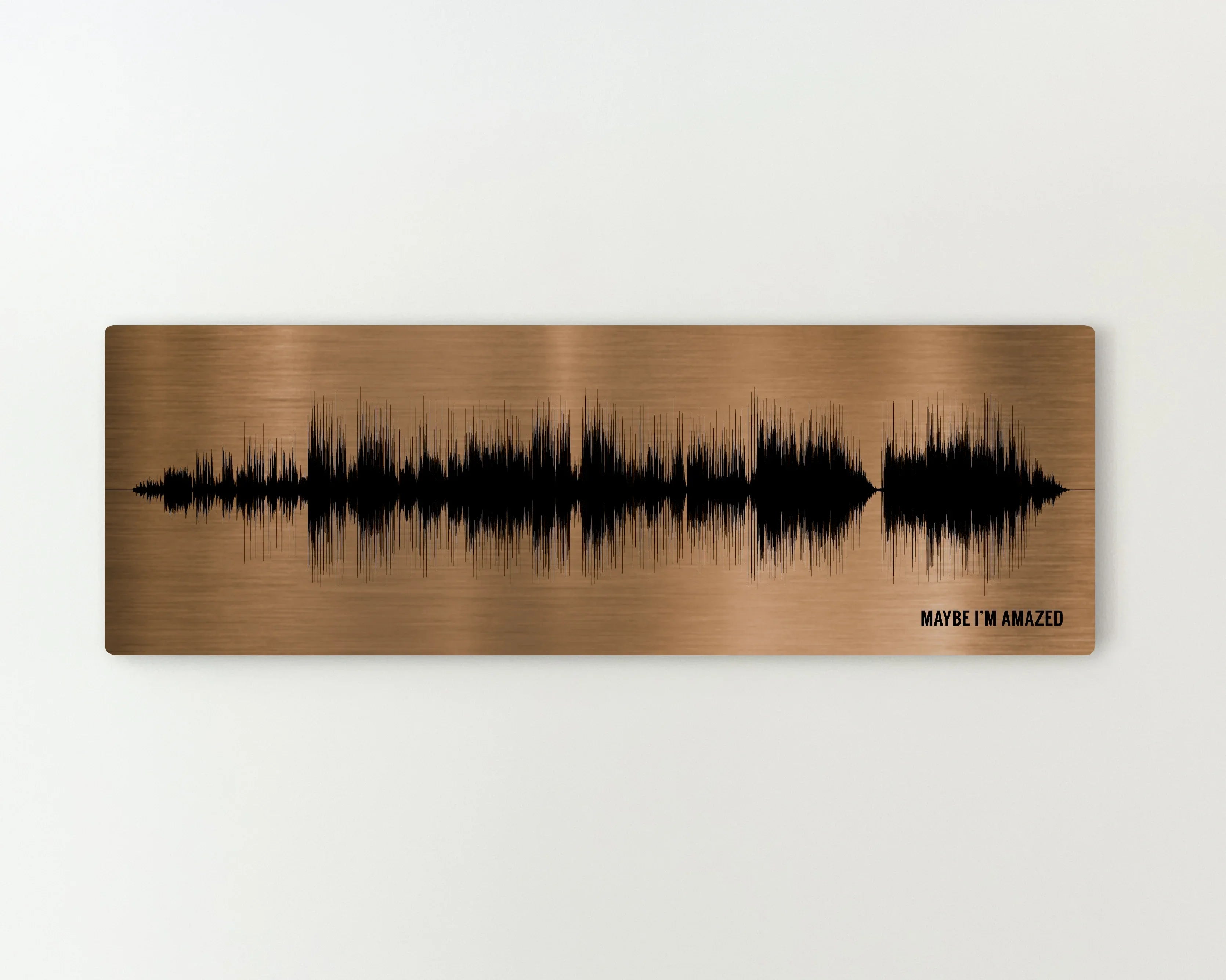 8th Bronze Anniversary Gift Song Sound Wave Art – Artsy Voiceprint