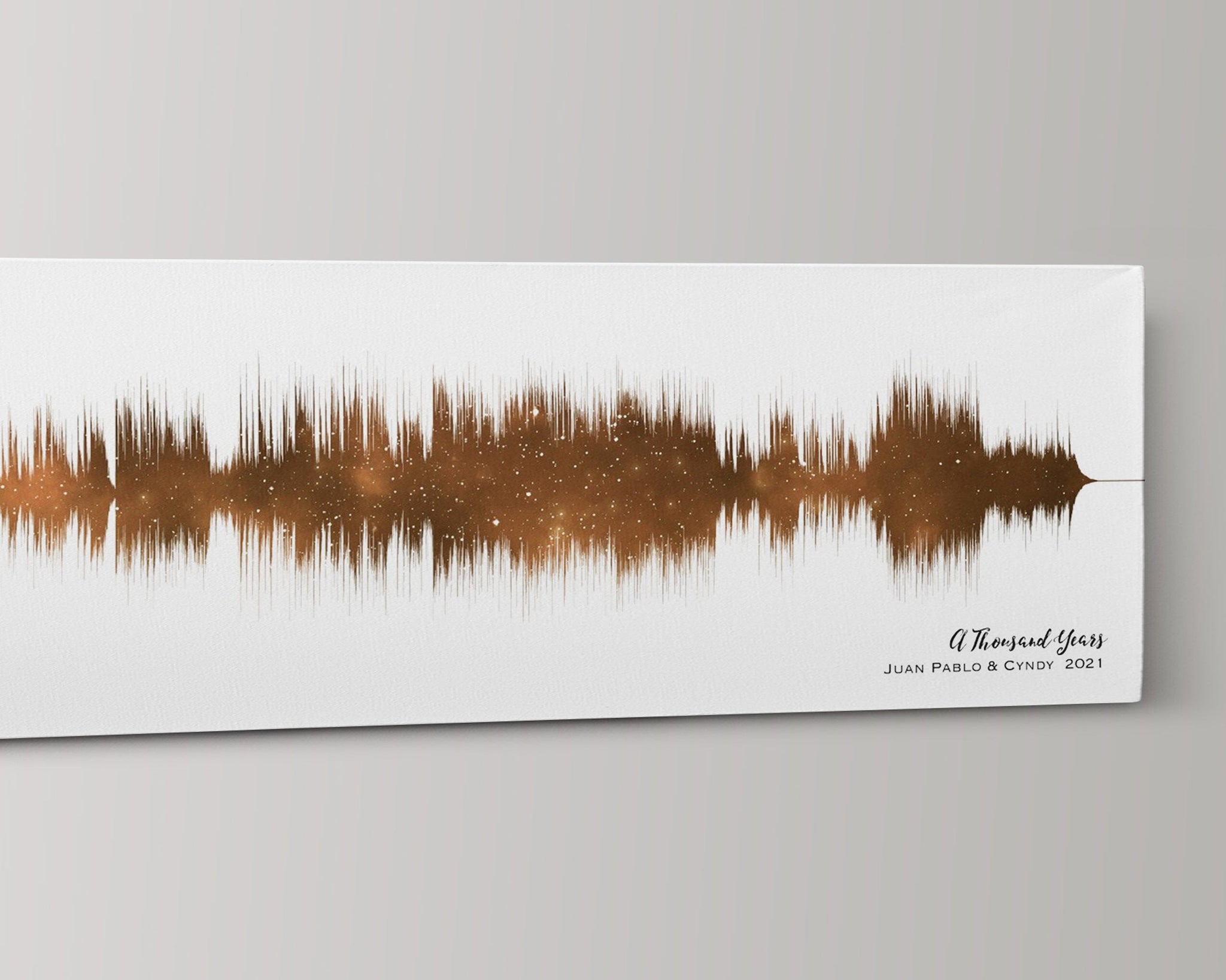 Custom Soundwave Art Acrylic Block for Corporate Gifting