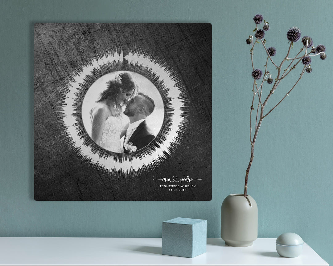 Mother's Day Personalized Song Soundwave Art with Photo