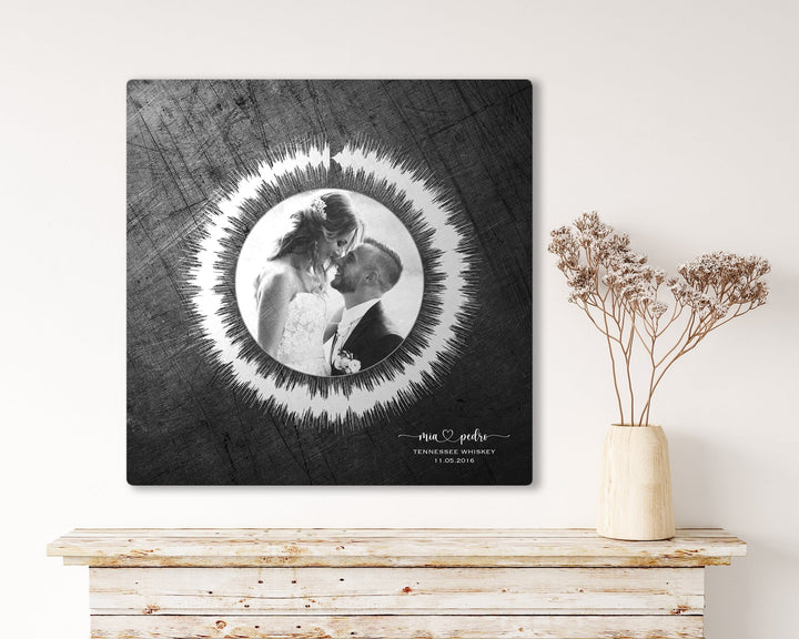 Mother's Day Personalized Song Soundwave Art with Photo