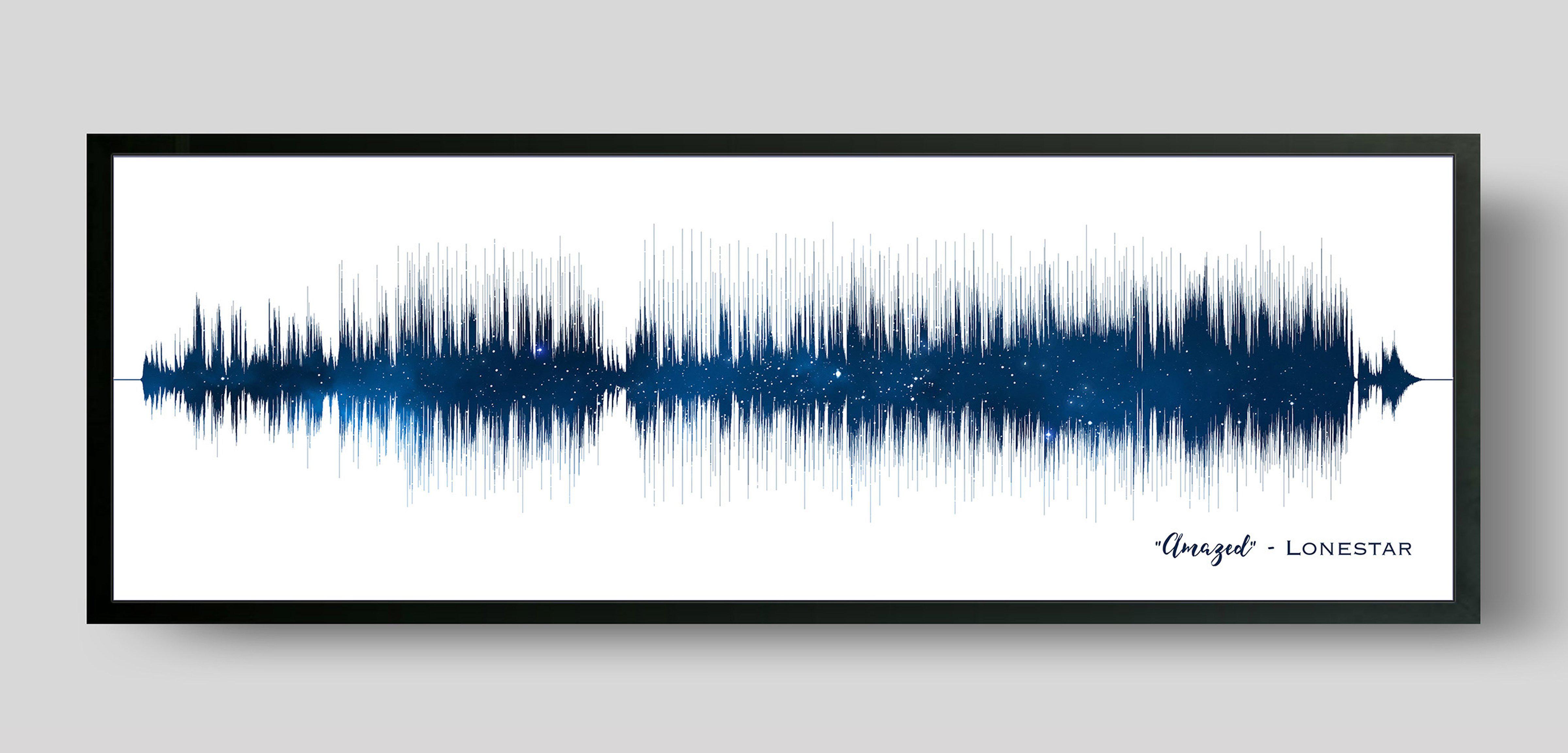 Night Sky Print Song Sound Wave Art – Artsy Voiceprint