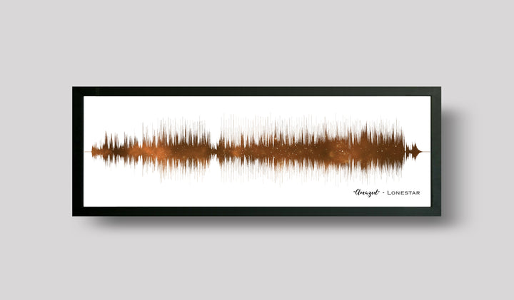 40th Ruby Anniversary Night Sky Song Sound Wave Print Gift