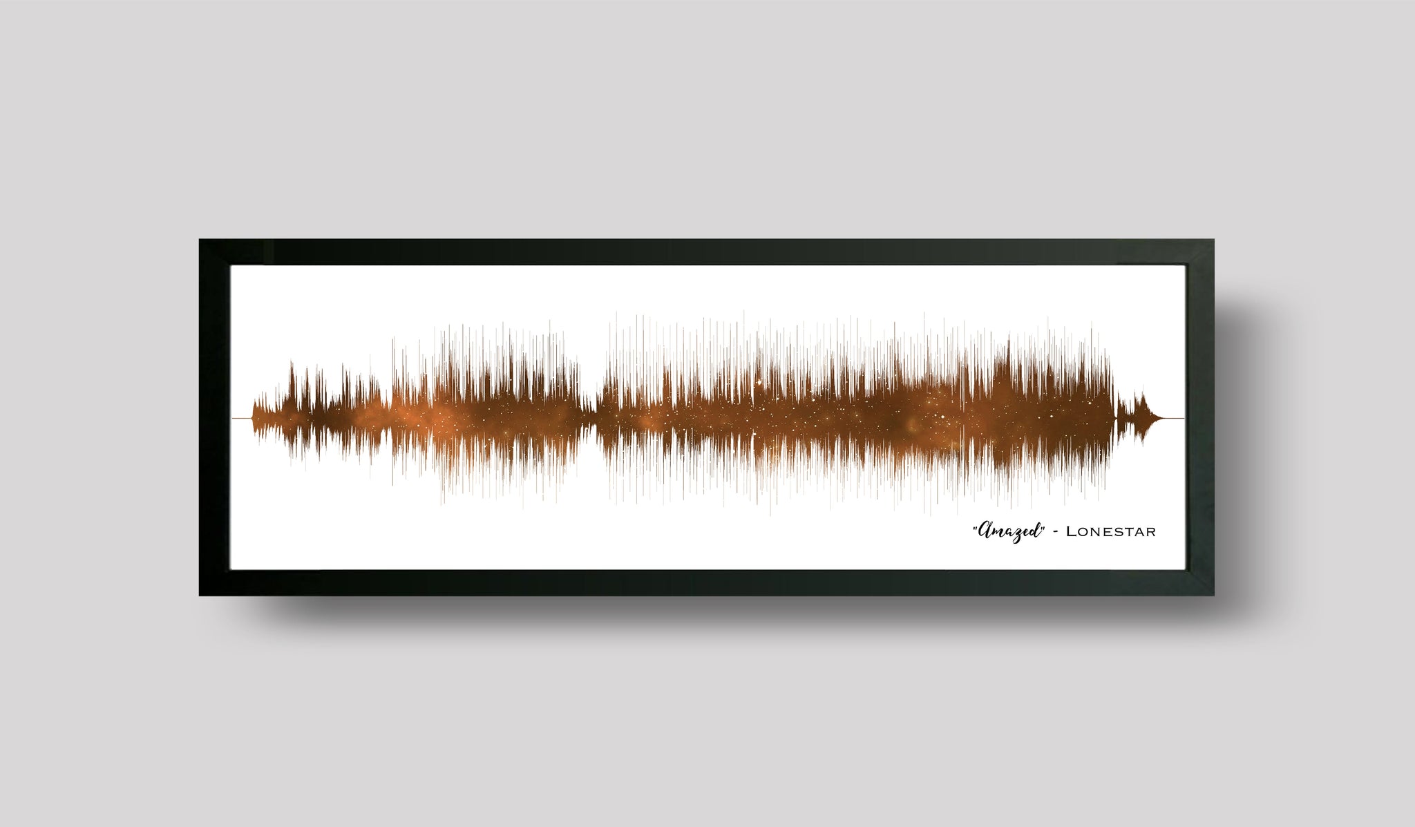 Night Sky Song Sound Wave Art - Artsy Voiceprint