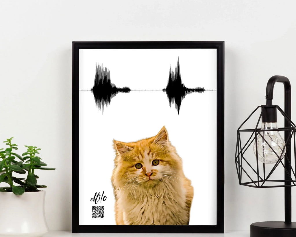 Personalized Sound Wave Portrait Products for Felines – Artsy