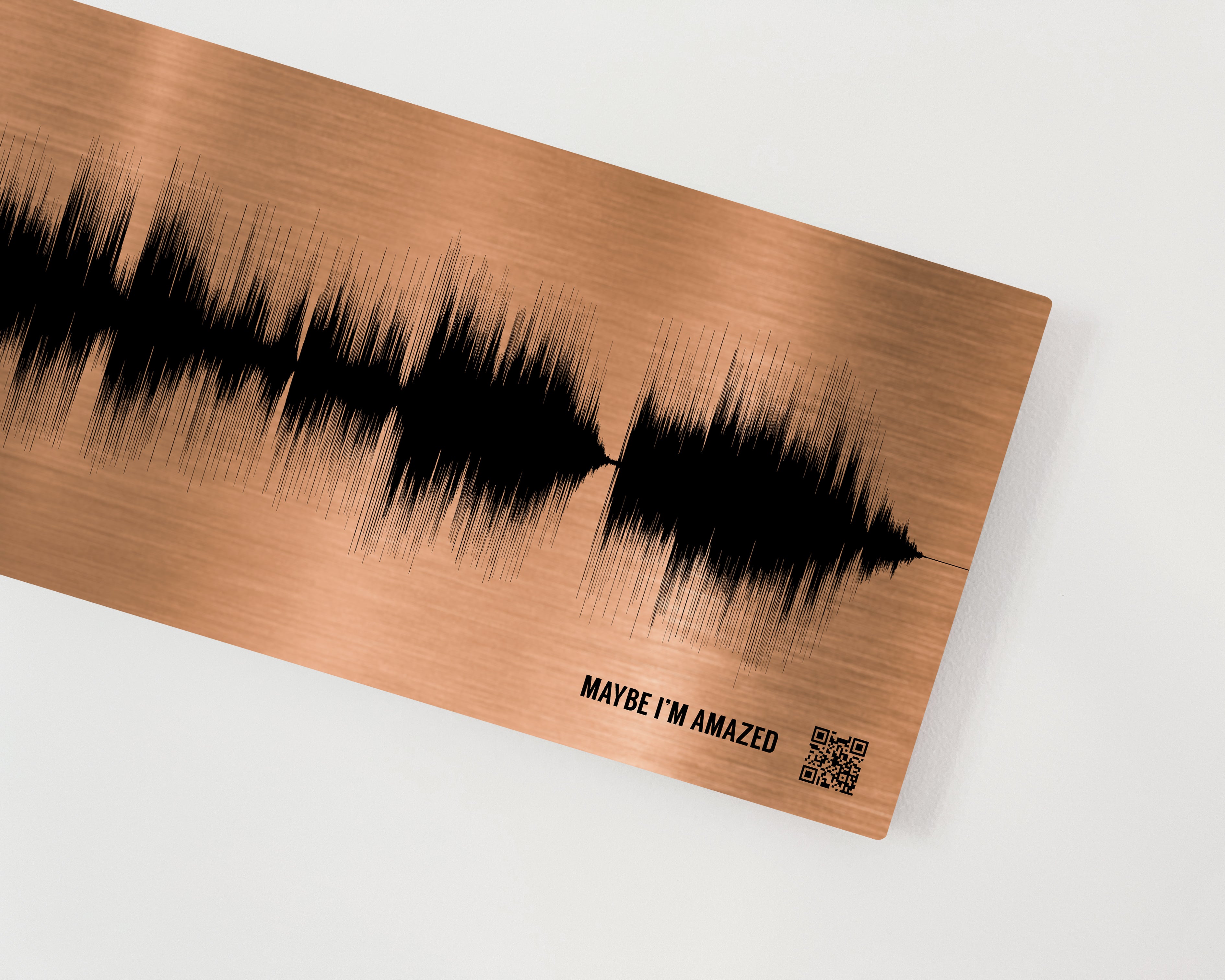 19th Bronze Anniversary Gift Song Sound Wave Art – Artsy Voiceprint