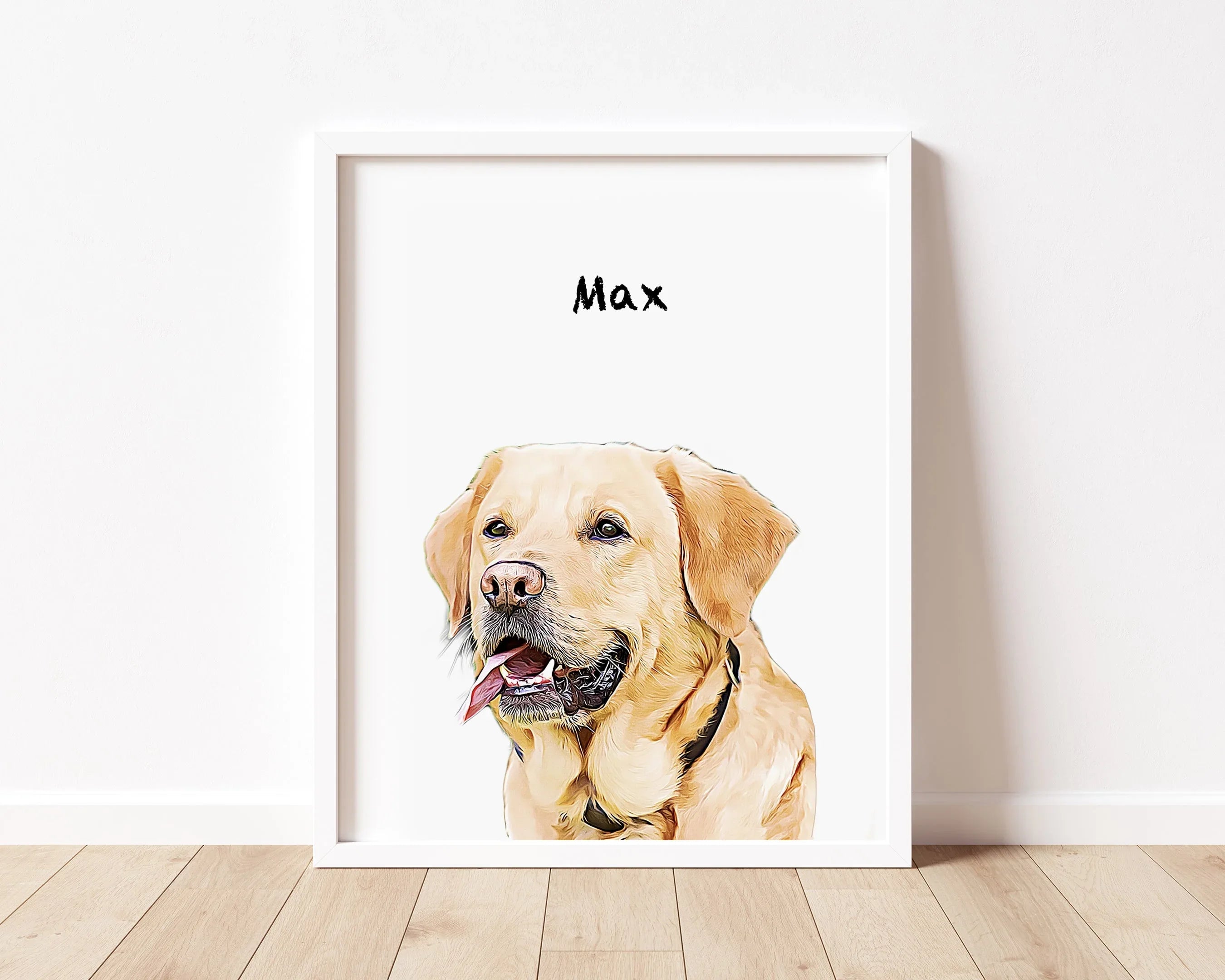Custom Dog Portrait Sound Wave Art - Pet Memorial Gift – Artsy