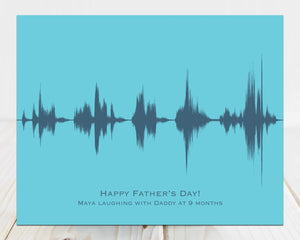 Personalized Fathers Day Gift, Child Laughing with Daddy