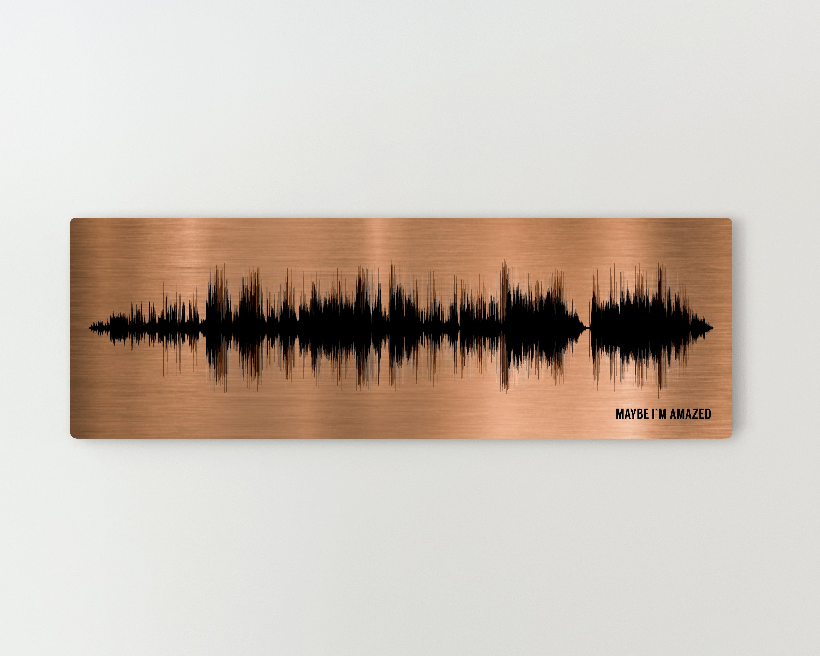 19th Bronze Anniversary Gift Song Sound Wave Art – Artsy Voiceprint