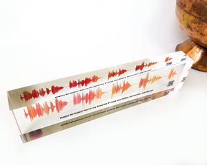Corporate Gift - Sound Wave Art Acrylic Block