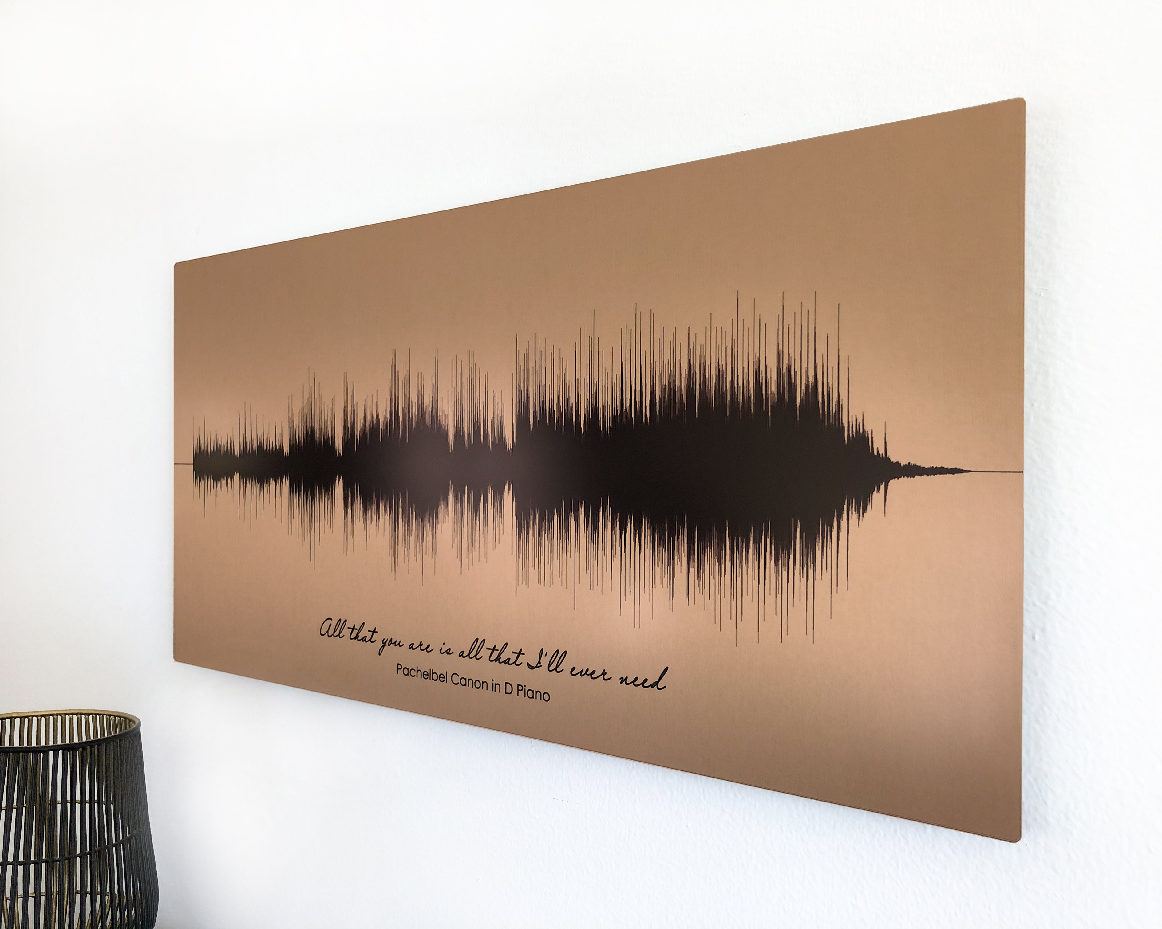 8th Bronze Anniversary Gift Sound Wave Art – Artsy Voiceprint