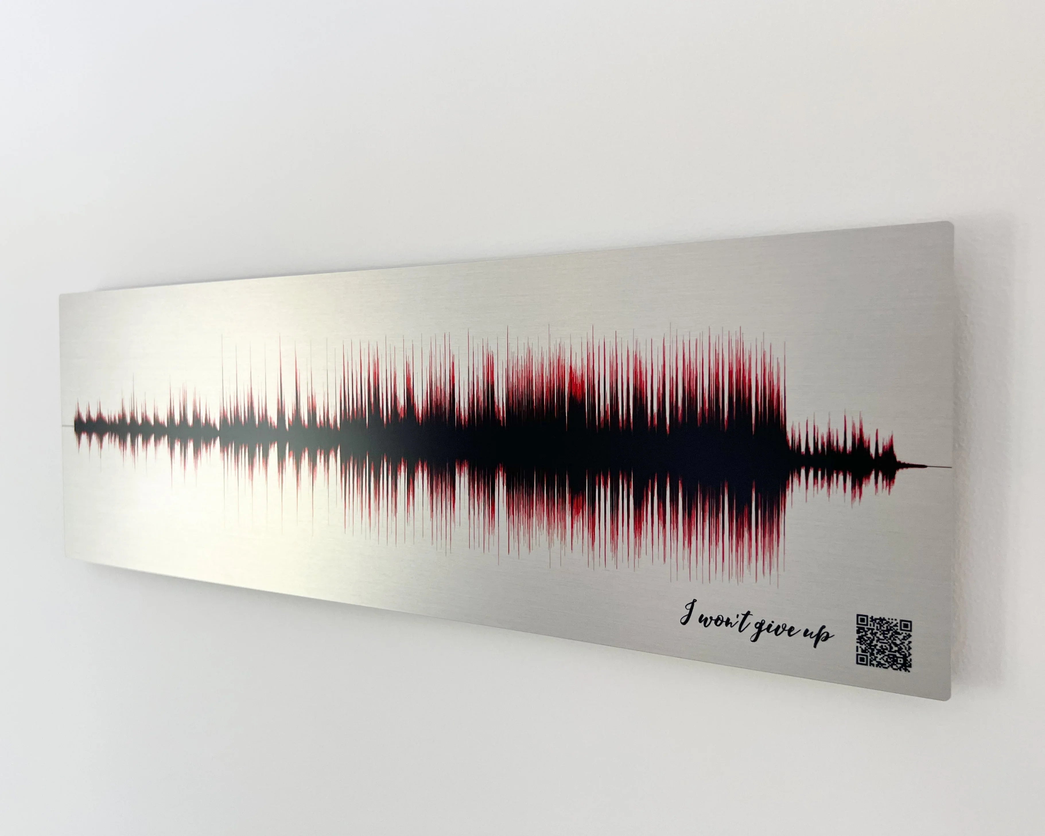 Personalized 50th Birthday Song Sound Wave Art on Metal: Unique