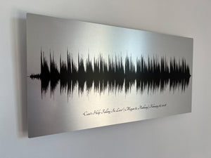 Metal Sound Wave Art Personalized Gift for Him