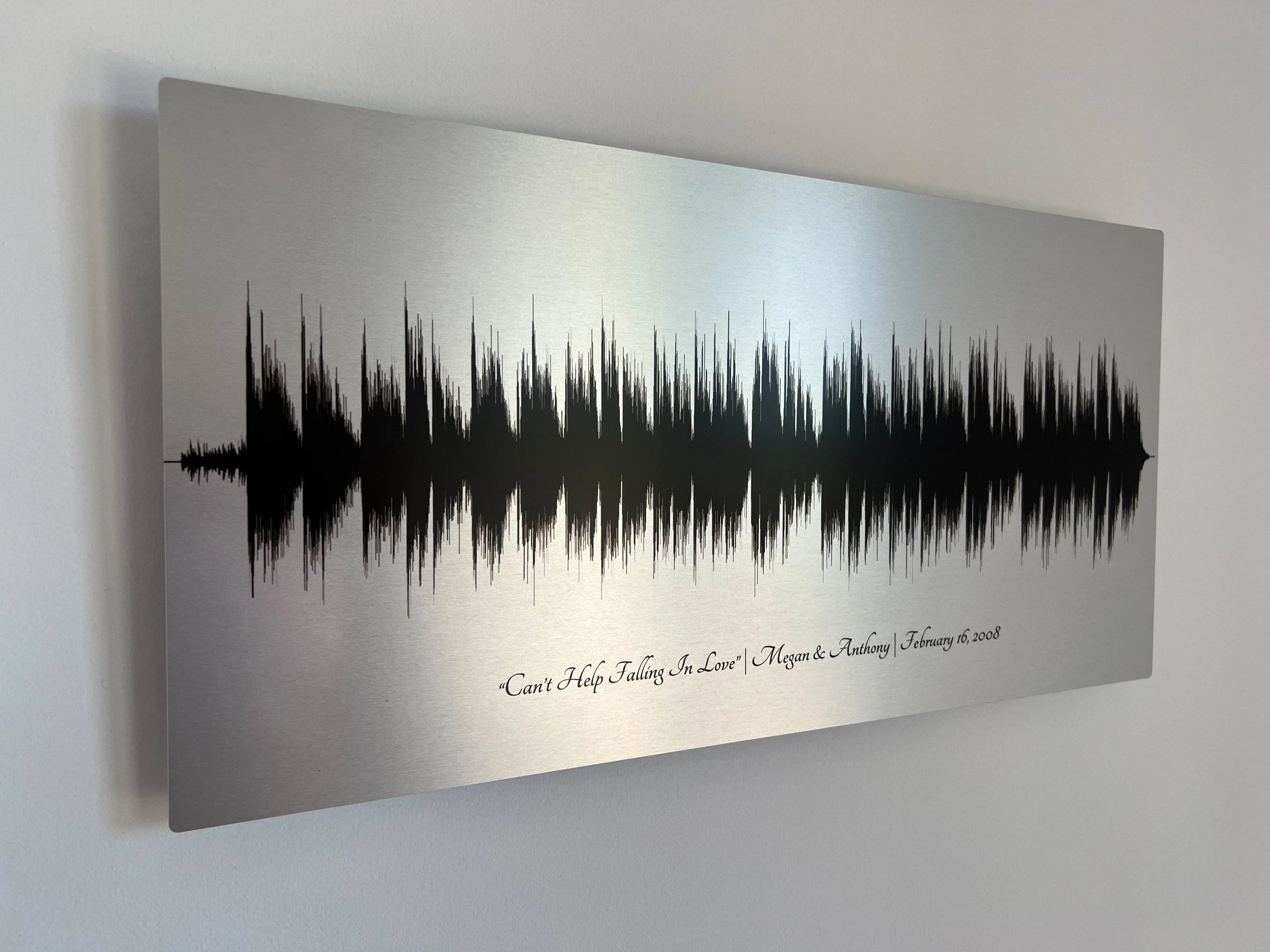 Metal Soundwave Prints - Artsy Voiceprint