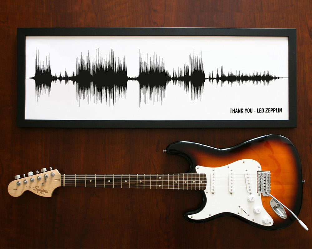 Song Sound Wave Art Framed Musician Gifts
