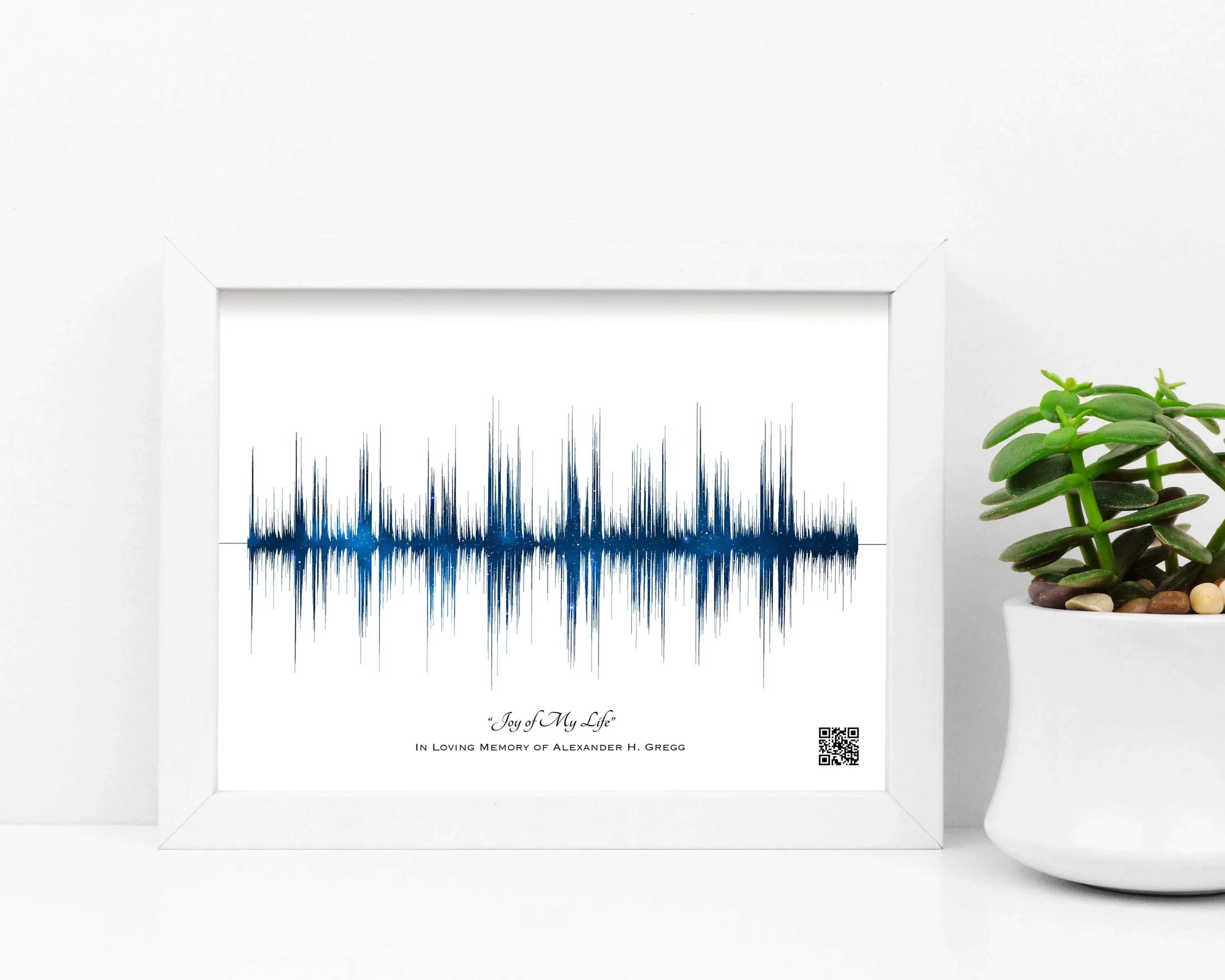 Song or Voice Recording Memorial Gift Sound Wave Art – Artsy