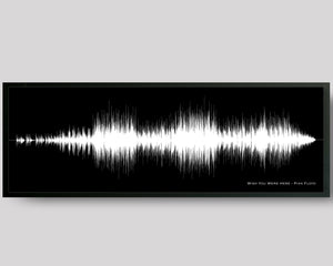 Song Sound Wave Art Framed Musician Gifts
