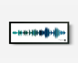 Soundwave Art Ombre Paper Anniversary Gifts With Favorite Song