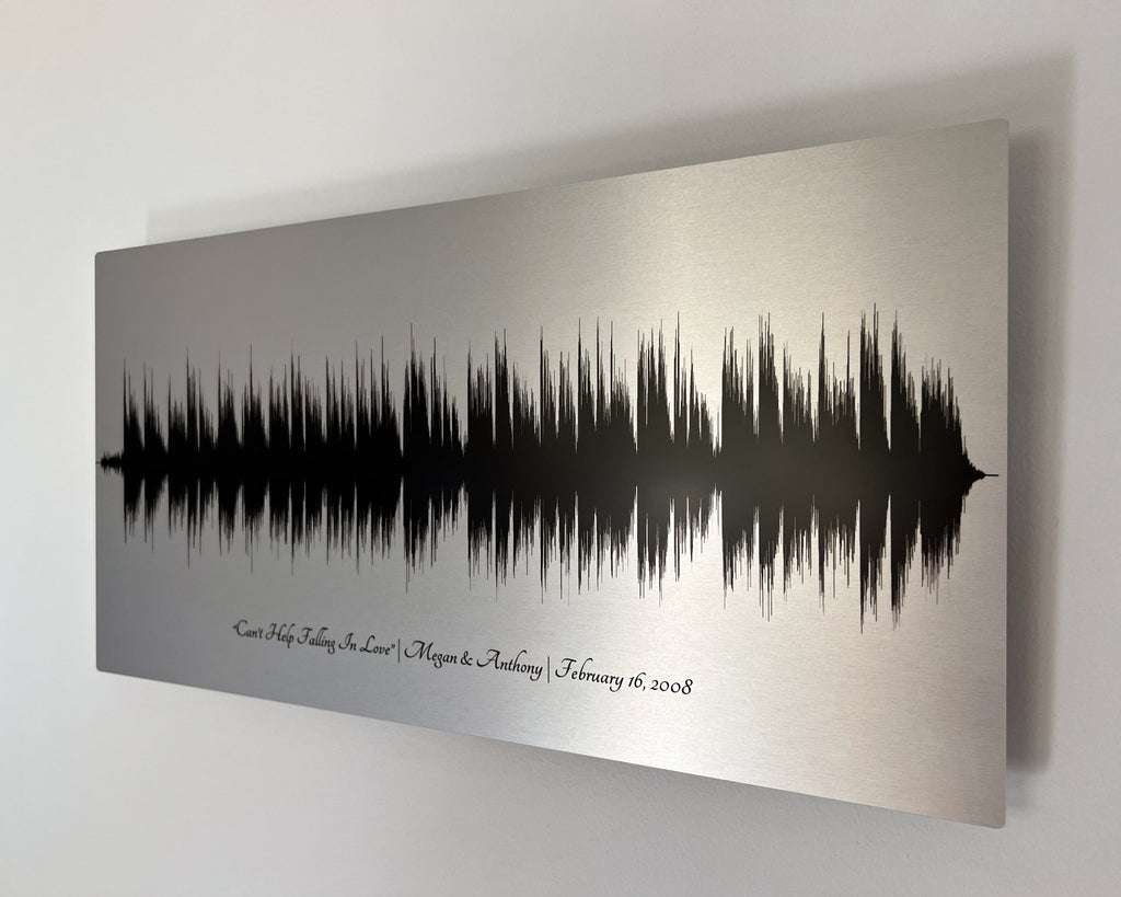 Metal Soundwave Art Personalized Christmas Gift for Him – Artsy