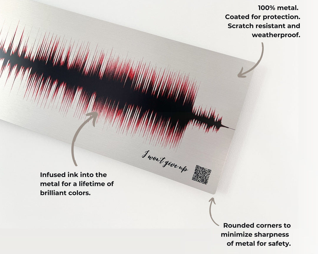 20 Year Platinum Anniversary Gift | Photo In Song Soundwave