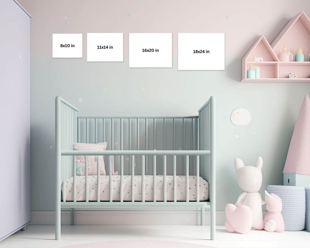 Baby's Heartbeat Nursery Wall Art Decor