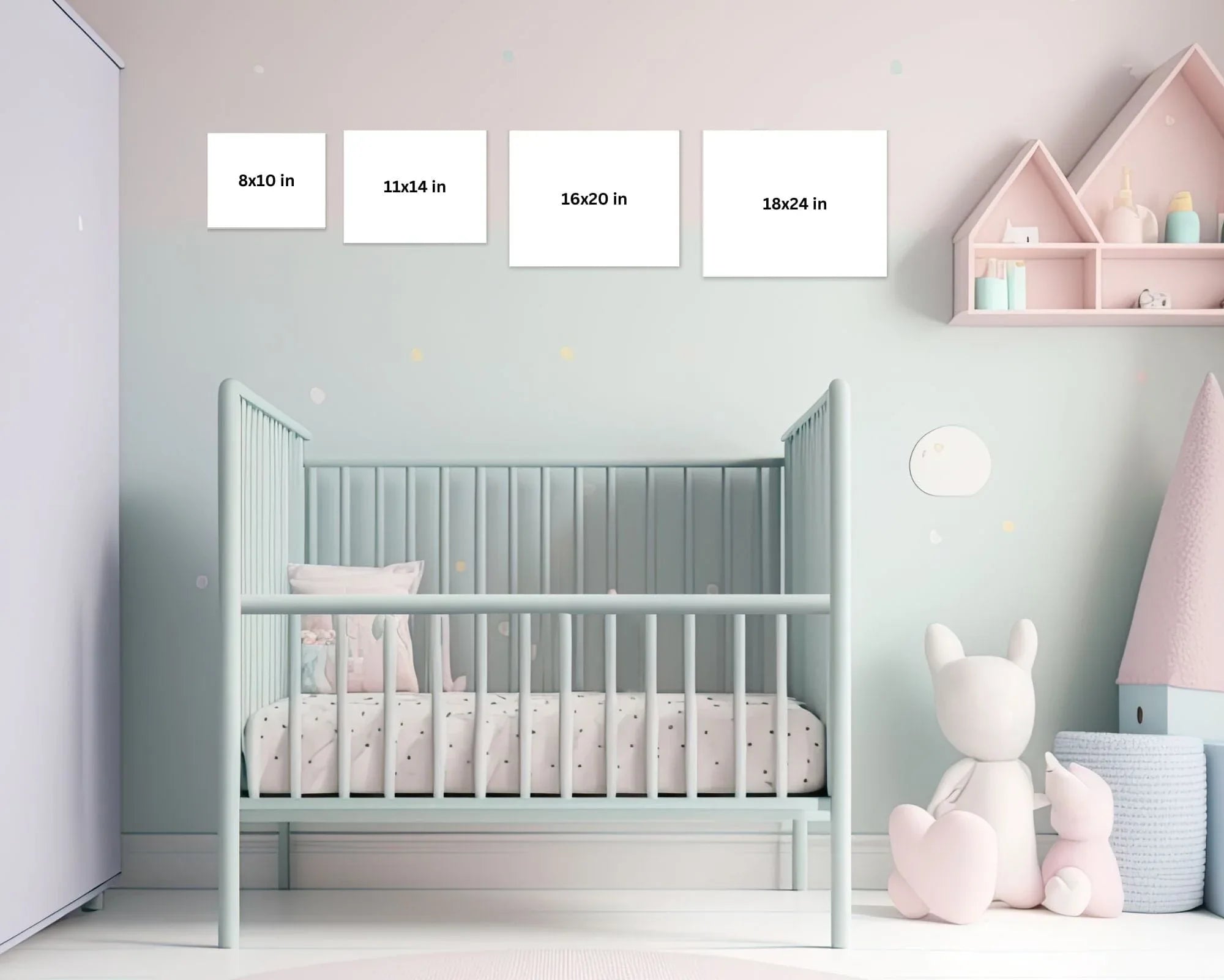 Baby Heartbeat Soundwave Modern Nursery Wall Art on Canvas – Artsy